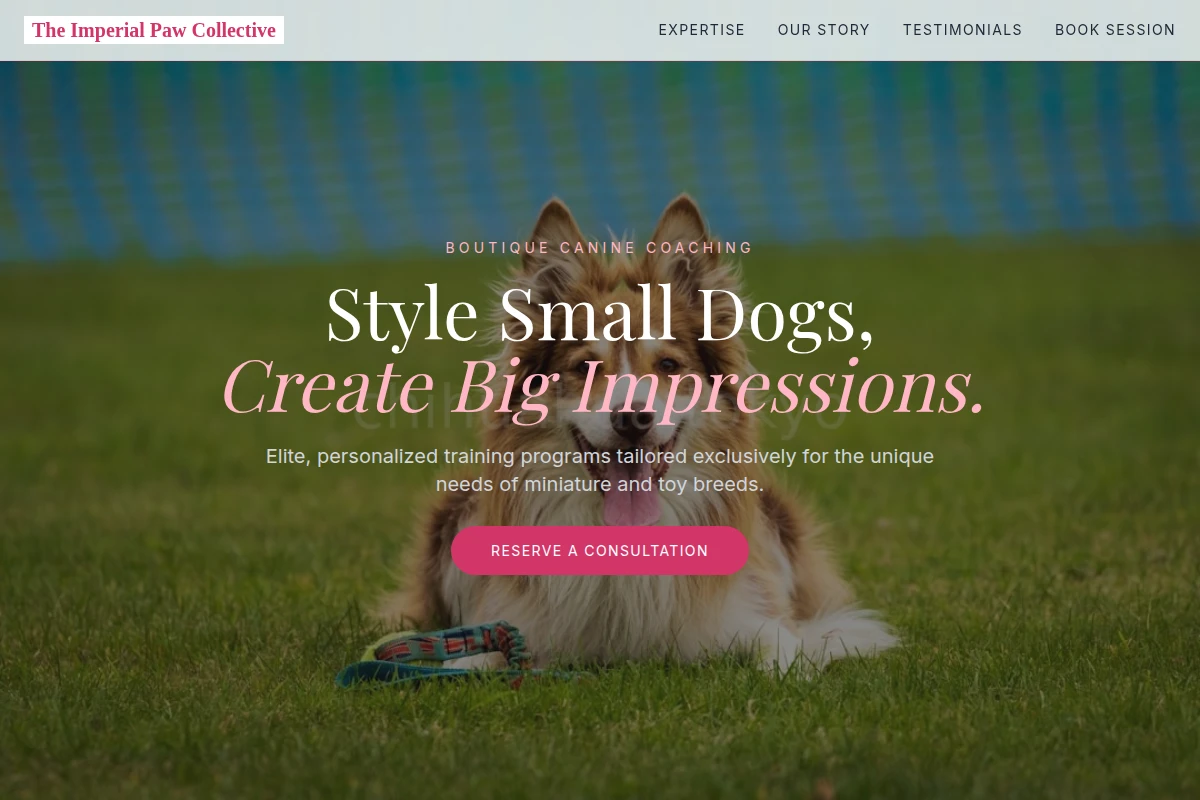Salon Dog Training